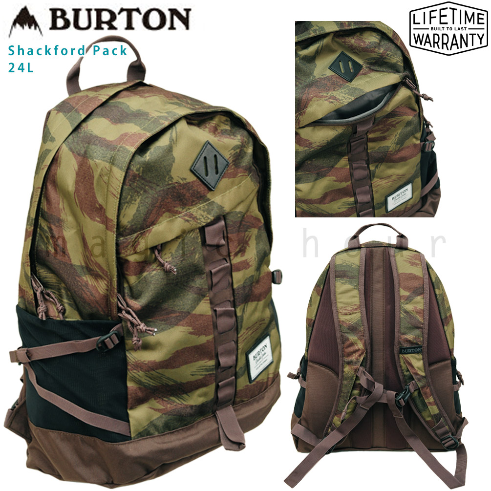 楽天市場 バートン Burton リュック バックパック Shackford Pack 24l メンズ レディース リュックサック 迷彩 柄 お洒落 バック 登山 アウトドア 大容量 旅行 Pc 収納 マジック アワー