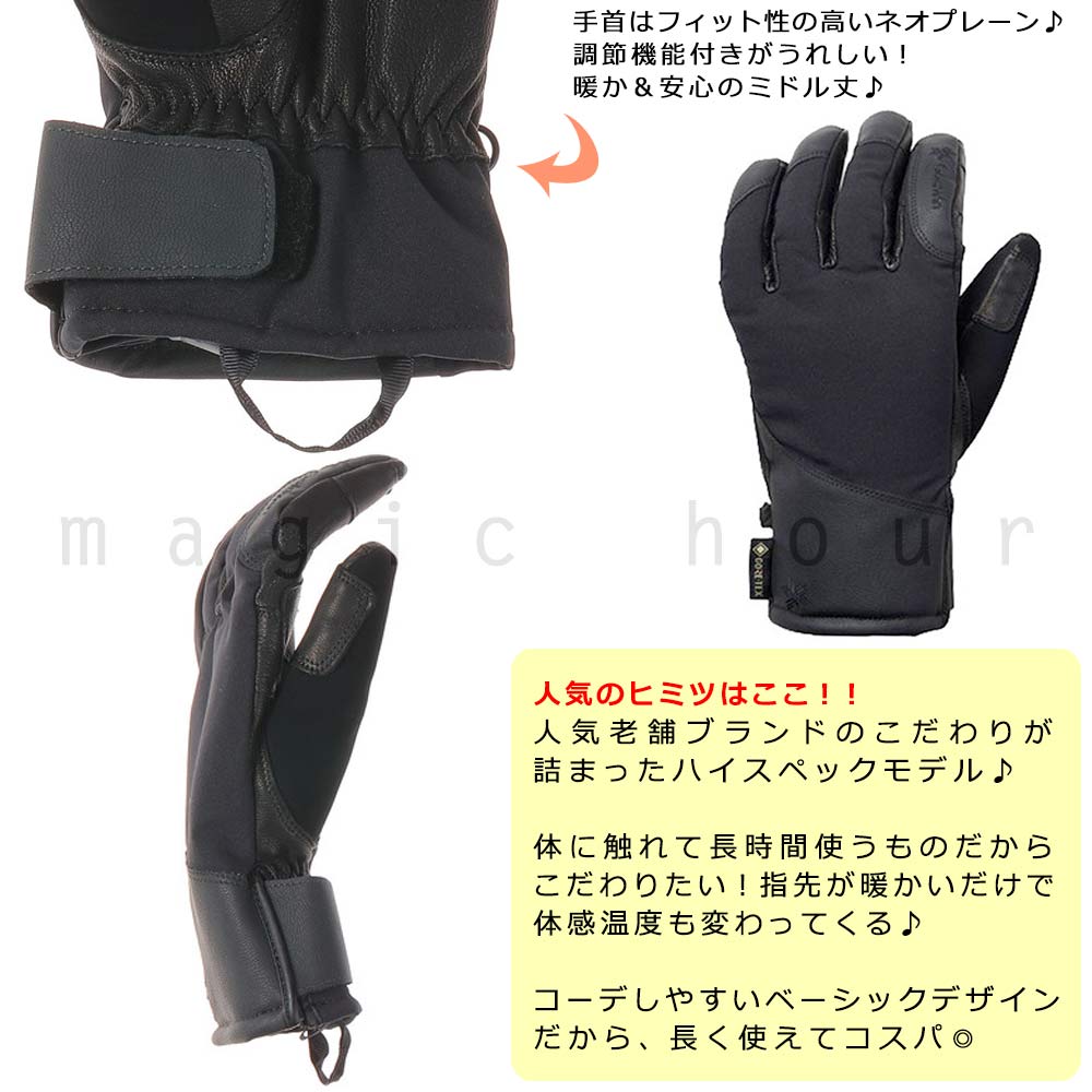 お1人様1点限り スキー スノーボード ゴアテックス グローブ 手袋 メンズ Goldwin ゴールドウィン Gore Tex スノーグローブ 防水インナー内臓 スノー スノボ 防寒 Gtx Glove 黒 超目玉 Jobecogouabo Com