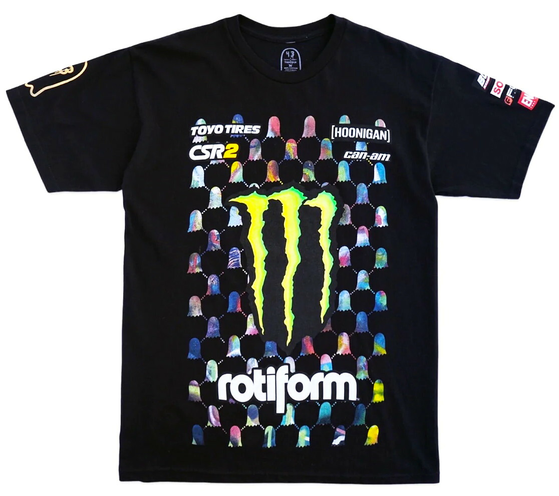 モンスターエナジーフーニガン　ケンブロック　トレバーアンドリュー公式　チームTシャツ２３
