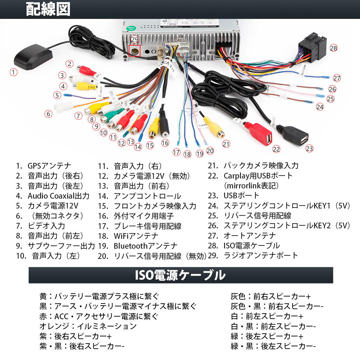 カーナビ フルセグ 1DIN CarPlay 大画面 カーオーディオ 地デジ搭載