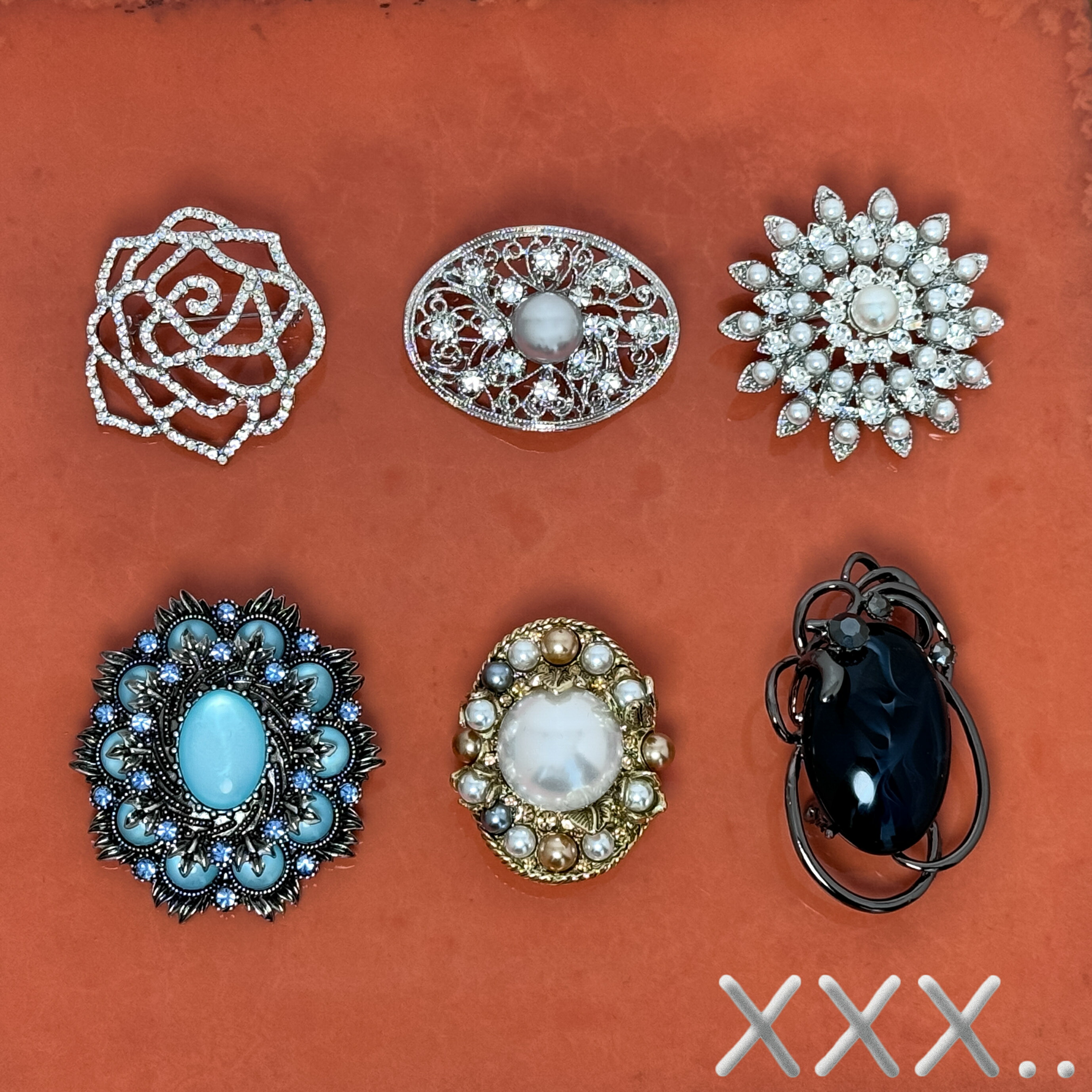 楽天市場】ブローチ レディース 楕円 オーバル ビジュー ライン