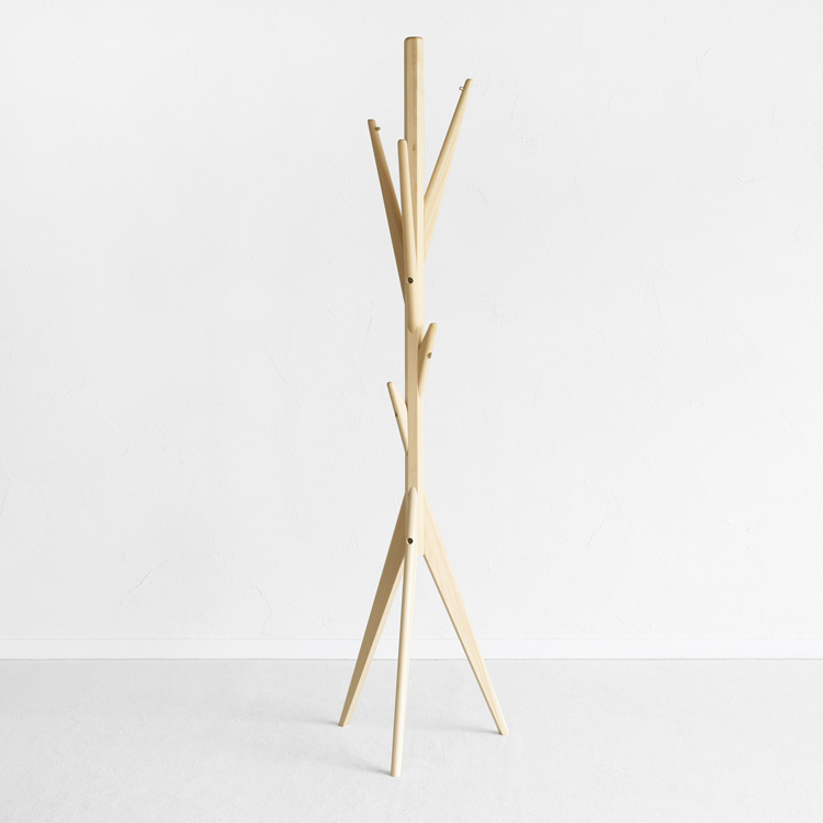 楽天市場】木製ハンガーラック ラック 洋服掛け コート掛け 帽子掛け