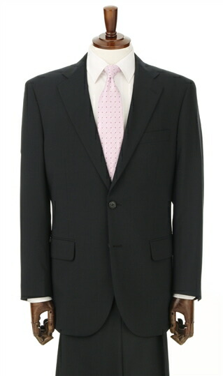 楽天市場 春夏用 ブラック系 ウォッシャブル 折り目スッキリ ツーパンツ スタンダードスーツ Full Mark 洋服の青山plus