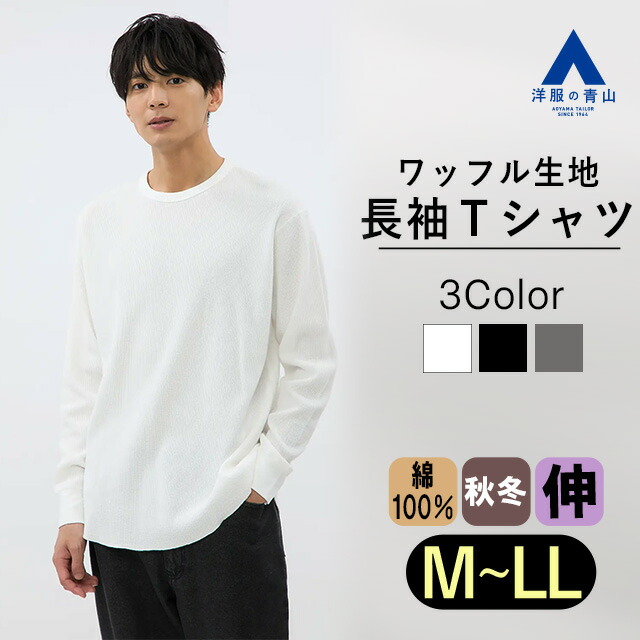 AOYAMA 【洋服の青山】CONTROLα カットソー 長袖 メンズ オール