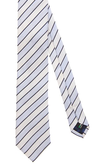 【洋服の青山】メンズ ネクタイ ブルー系 プレミアムレギュラータイ【MOLINELLI】