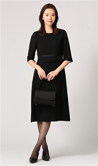 楽天市場 オールシーズン用 ブラック系 フォーマルワンピース トールサイズ対応 Anchor Woman Person S 洋服の青山plus