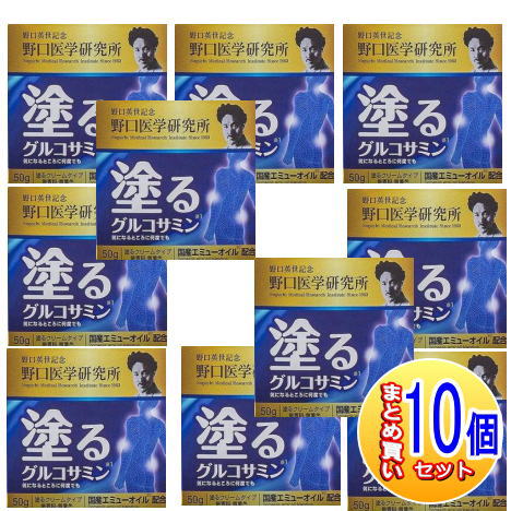 【10個セット】野口医学研究所 塗るグルコサミン エミュー イージーリリーフ 50g【小型宅配便/10set】