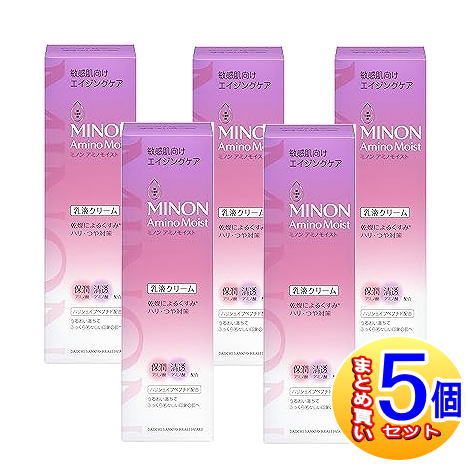 【5個セット】ミノン　アミノモイスト　エイジングケア　ミルククリーム　100g【小型宅配便】