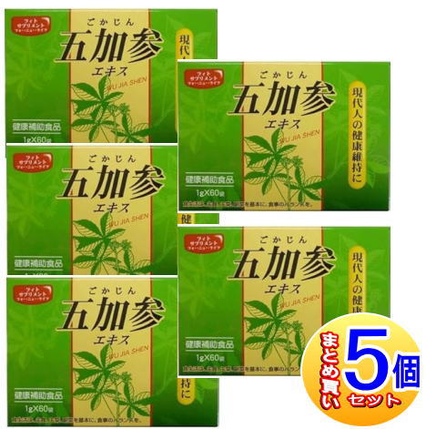 【5個セット】Ｋ-2 五加参エキス 1ｇx60袋　松浦薬業【小型宅配便】