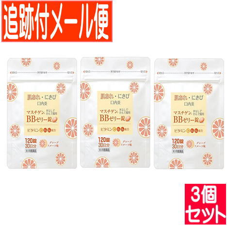 【3個セット】マスチゲンBBゼリー錠 パウチタイプ 120錠【メール便送料無料/3個セット】