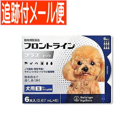 【メール便送料無料】【動物用医薬品】フロントラインプラスドッグ 犬用 S 5～10kg未満 6本入