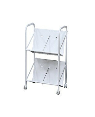 楽天市場】ファイルワゴン 2段 カルテワゴン ファイルラック 仕切り6本