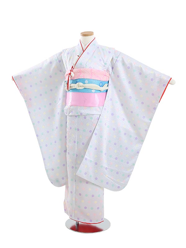 【レンタル】753 七五三 着物 7歳 フルセット 女の子 七五三 レンタル 女の子 七五三 レンタル B717 KAGURA ミニドット 紫 7歳女の子 753 七五三 子供 7歳 女の子 往復送料無料【0APB717】