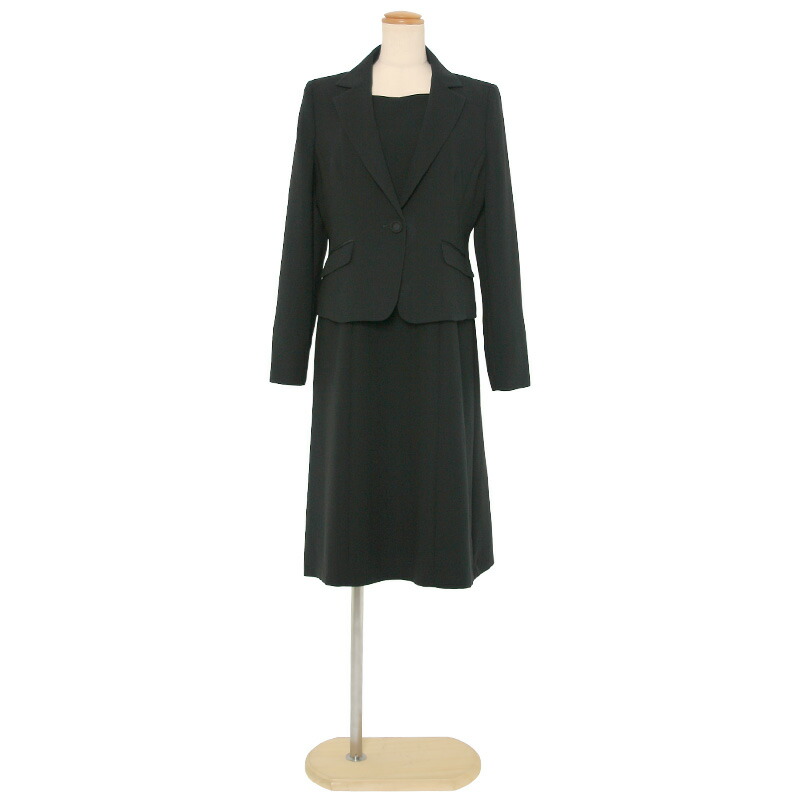 【レンタル】当日発送 喪服 レンタル 礼服 レンタル〔707〕喪服 レディース ブラックフォーマル アンサンブル　ワンピース レンタル[授乳対応][前ファスナー][葬儀][通夜][卒業式]{7号}{9号}{11号}{13号}{3}[女性 礼服][レディース]{七分袖}【fy16REN07】[l]【0AZY707】