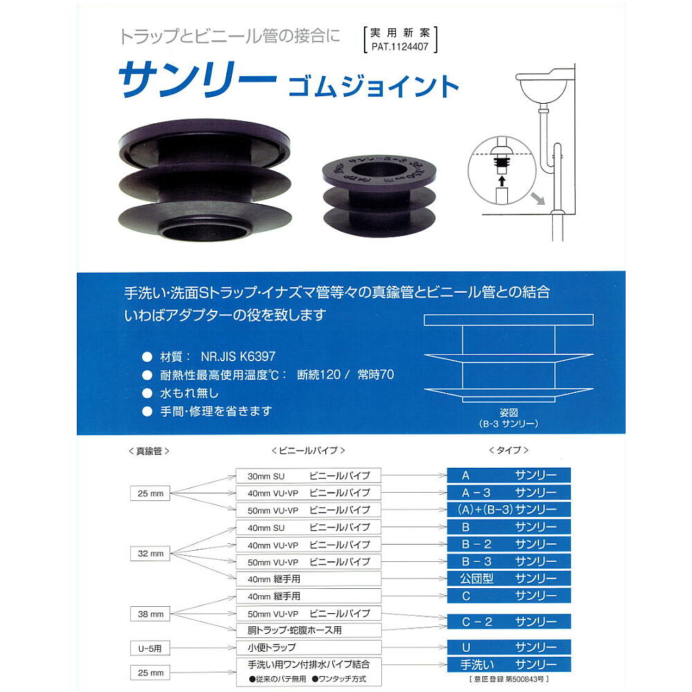 楽天市場 サンリーゴムジョイント Sg 水まわりの専門店 サンワ