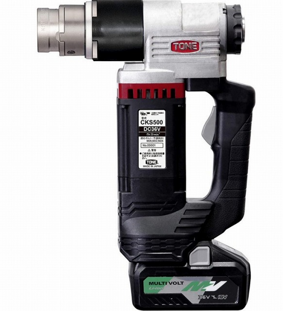 ●TONE● トネ CKS500 コードレス1次総締め専用鍵建方何はさておき(トルシアボルト用) 高力M27~M30 かけ橋M20~M24 超高力M16~M24