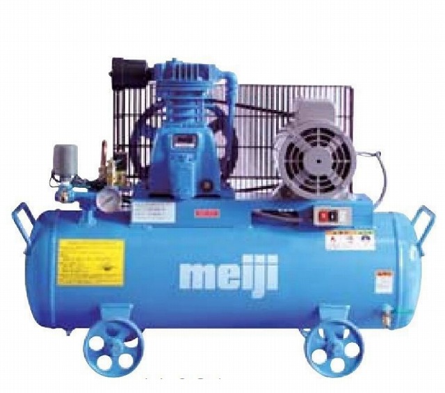 明治機械製作所 Y-08AS 5 50Hz用 コンプレッサ タンクマウント給油式 単相100V 0.75kW GH-08ES5相当品｜MARINE-X