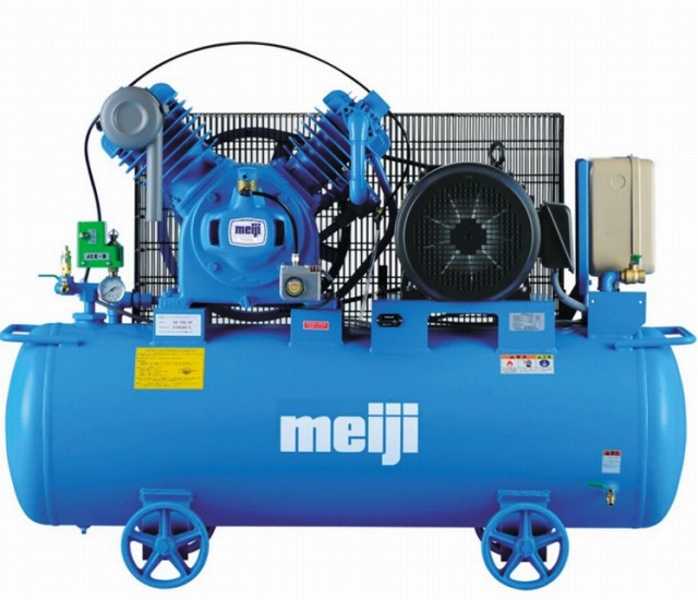 明治機械製作所 Y-55B 6P 60Hz用 コンプレッサ タンクマウント給油式 三相200V 5.5kW GK-55D 6P相当品