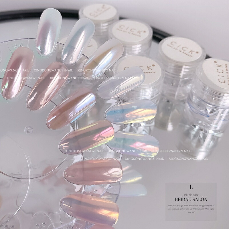 楽天市場】【新品】CICK オーロラネイルパウダー ネイルパウダー