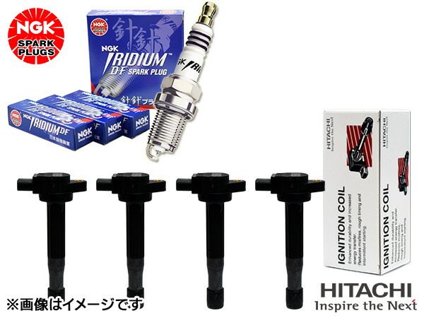 【エントリー+購入でP5倍★7/19 20時～7/25】ハリアー AVU65W NGK 正規品 MAX プラグ イリジウム 96413 DF5B-8A 4本 Astemo (旧日立) イグニッションコイル U13T06-COIL 4本セット H26.01～ 送料無料｜ハッピードライブヤブモト