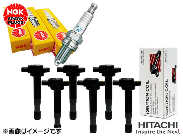 ライフ JB5 JB6 NGK 正規品 標準 スパークプラグ 6803 BKR6E-9S 6本 Astemo (旧日立) イグニッションコイル U09001-COIL 6本セット H15.09～H20.11 送料無料