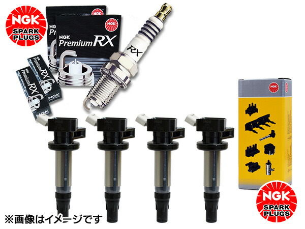 【マラソン期間中、エントリーP5倍♪】ヴィッツ NCP131 NGK 正規品 プレミアム RXプラグ 92294 LFR5ARX-11P 4本 NGK 正規品 イグニッションコイル U5166 4本セット H22.12～R02.03 送料無料