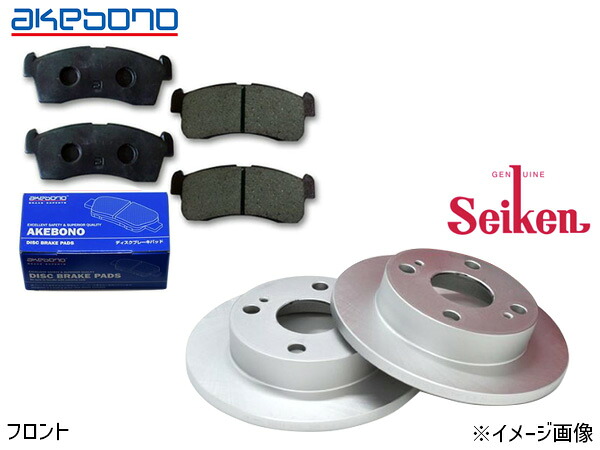 ワゴンＲ MH23S STINGRAY TS (Venti) フロント アケボノ ブレーキパッド AN-727K セイケン ディスクローター 510-70004? 2枚セット