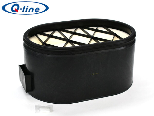 スーパーグレート LDG-FU50VNY エアーエレメント エアークリーナー Q-line 大型車用 トラック フィルター H22.03～H27.01 QAC-1 送料無料