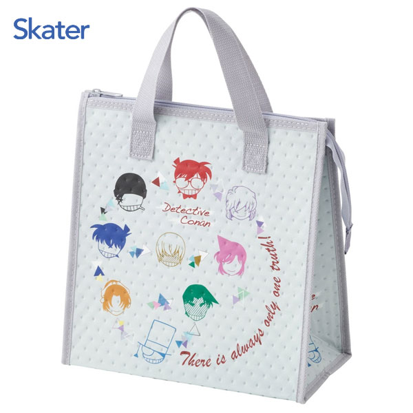 不織布保冷バッグ 名探偵コナン スケーター FBC1 / 保冷バッグ ランチバッグ クーラーバッグ サブバッグ マチ付き 大きめ お弁当入れ 買い物 便利 かわいい おしゃれ 可愛い お洒落 カワイイ キャラクター かっこいい 江戸川コナン 怪盗キッド 少年探偵団 ホワイト画像