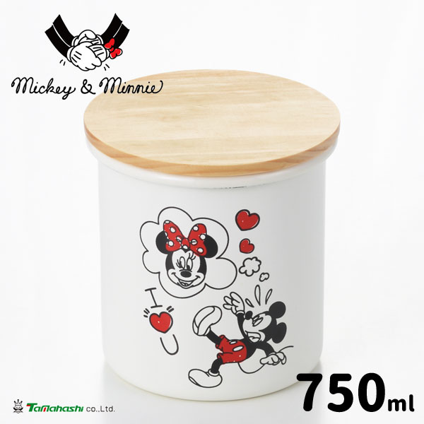 楽天市場】ミッキー&ミニー SH ホーローキャニスター (MMJ-14) 750ml