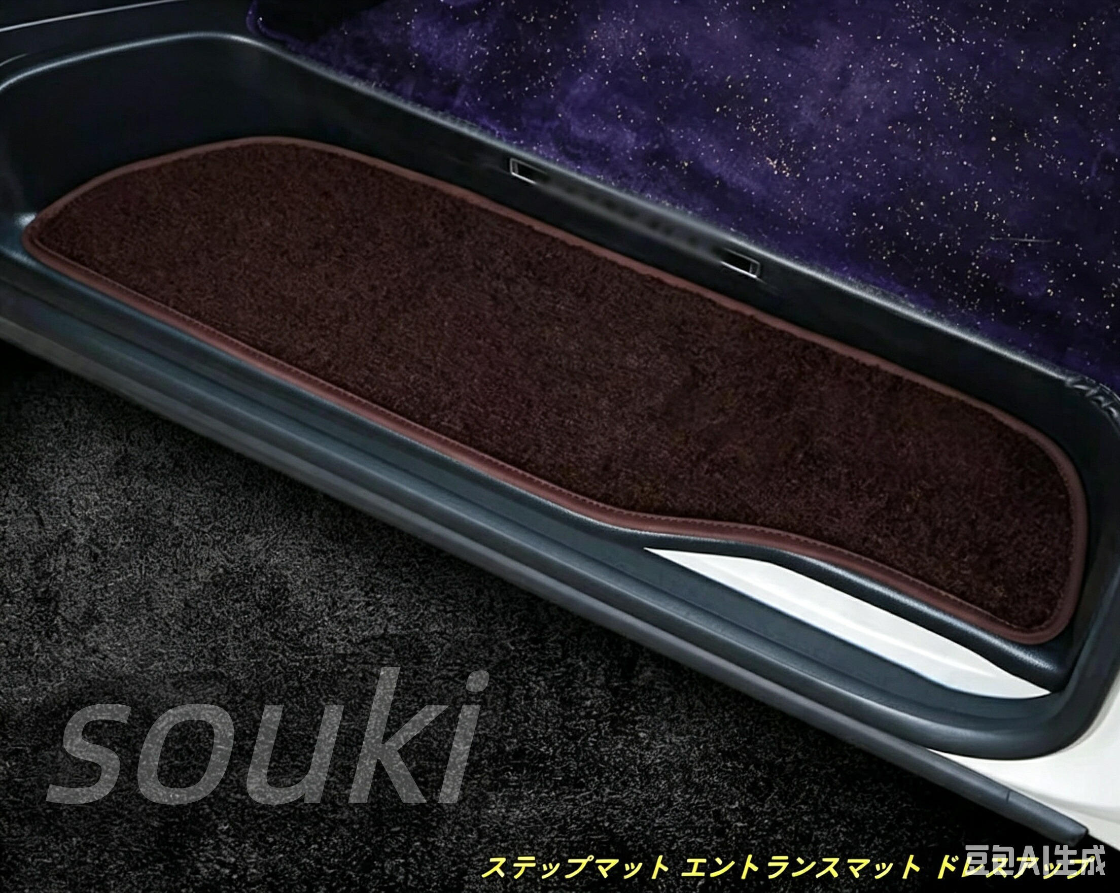 トヨタ・アルファード30系 ヴェルファイア 30系 用 ステップマット エントランスマット ドレスアップ 4個 2色可選 101311