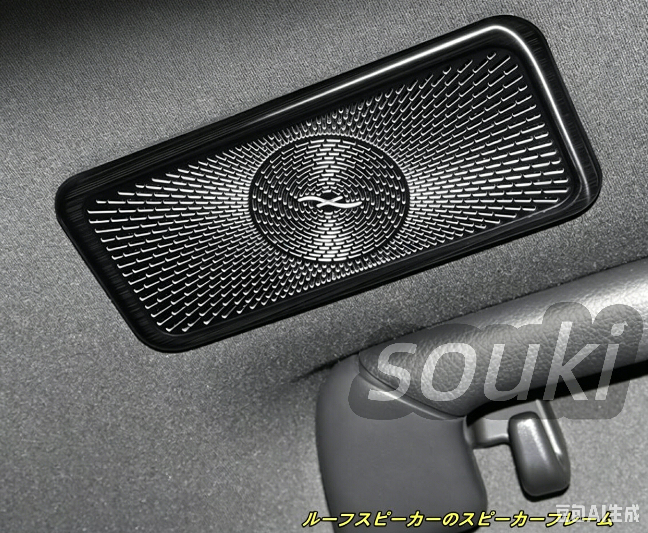 レクサス・LX700h 用 ルーフスピーカーのスピーカーフレーム 汚れ防止 引っかき傷対策内装パーツ ステンレス製 4個 2色選択 101956