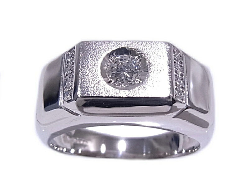 楽天市場】Pm850 プラチナ 指輪 印台ノーブランド リング ダイヤ 0.24