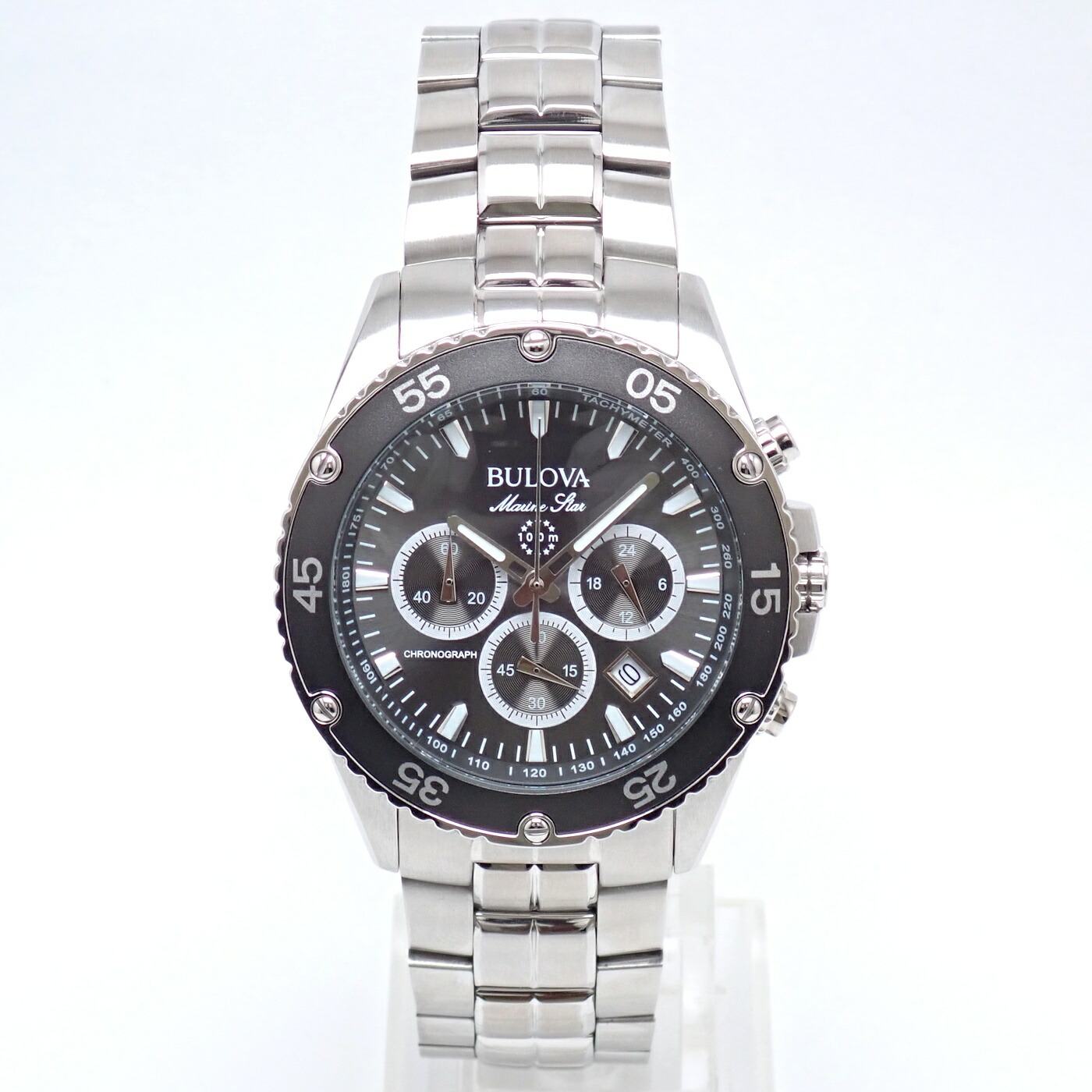 ブローバ BULOVA 96B401 米国海兵隊員はやりっ児 石英 クロノグラフ メンズ ウォッチ 薄墨色文字記号盤 【未当て嵌める見せびらかす品】【座標軸S】