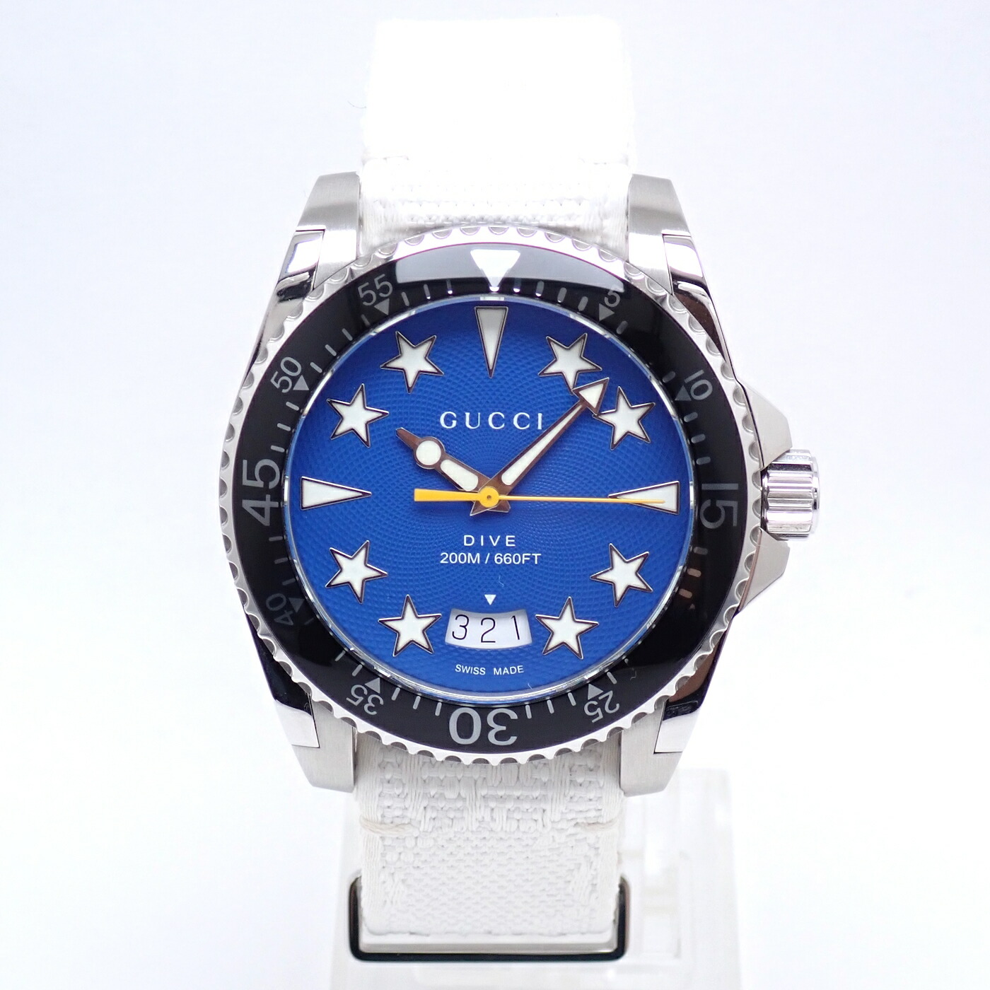 楽天市場】GUCCI（グッチ） 7600M 2000本限定 シルバー文字盤 レザー