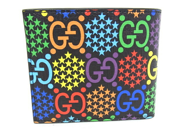 グッチ GGサイケデリック PVC二つ折り財布 601089 GUCCI GUUCI グッチ GGサイケデリック 2つ折り財布 601089