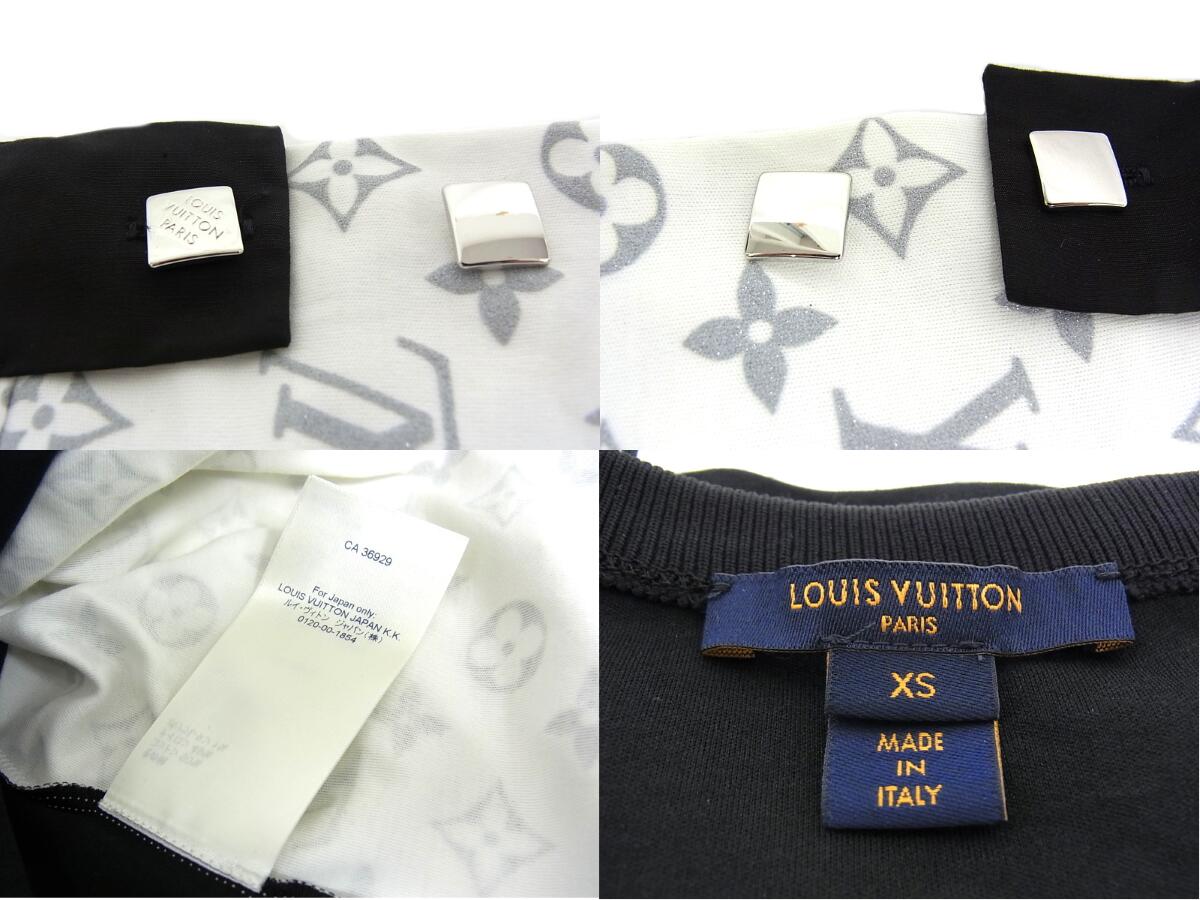 LOUIS VUITTON ルイヴィトンTシャツ ホワイト×ブラックCA36929 21SS