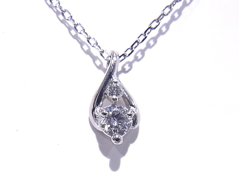 Pt850/Pt900　プラチナ　ネックレスダイヤ0.17ct【中古】【程度A】【ノーブランド】｜ヤギ質店・平塚駅前店