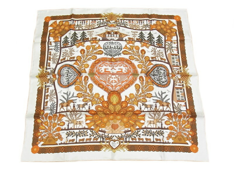 楽天市場】HERMES エルメス カレ90 大判スカーフ 「 Latham 」柄