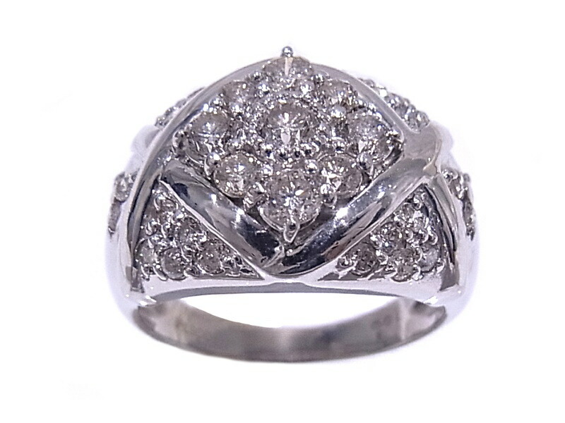 指輪　Pt900　プラチナ　ダイヤリング　合計1.00ct【中古】【程度A】【質屋出品】【新品仕上げ済み】【ノーブランド】｜ヤギ質店・平塚駅前店