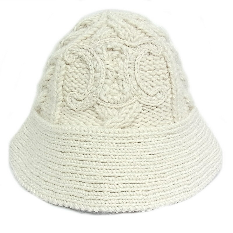 CELINE アルパカ ウール ビーニー ニット帽 バケットハット バケハ