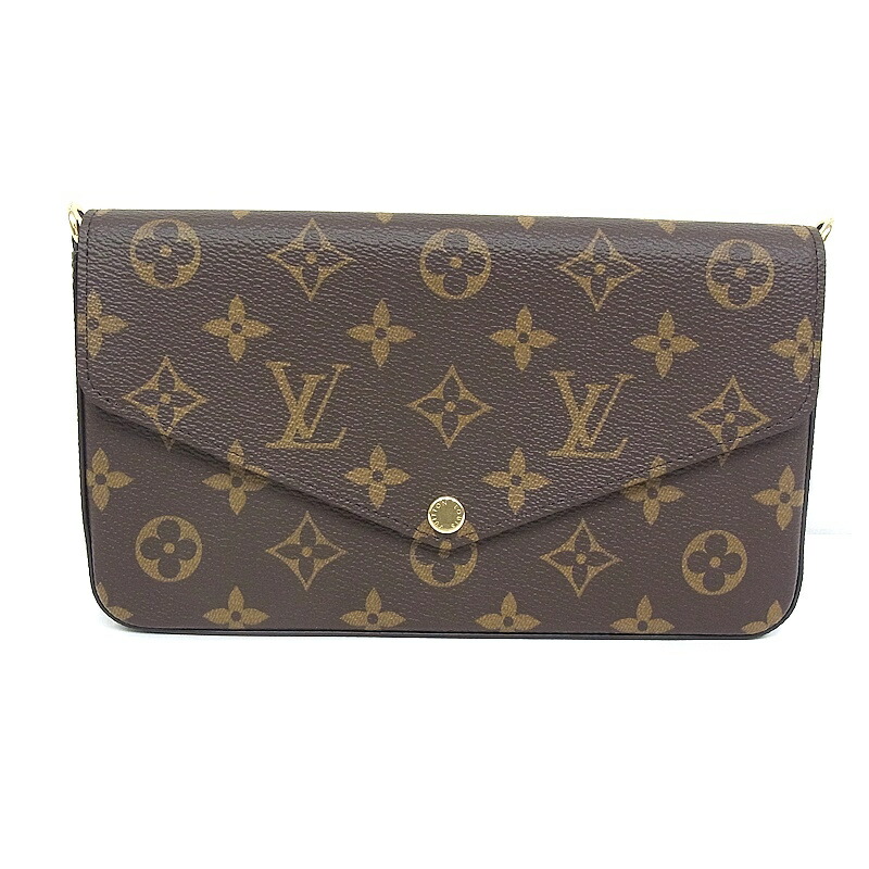 LOUIS VUITTON ルイヴィトンポシェット・フェリシーモノグラム M81896 レディース 車寄せショルダーバッグ レディース 曲がったがけ【中古品】【座標軸A+】【御前上等美品】