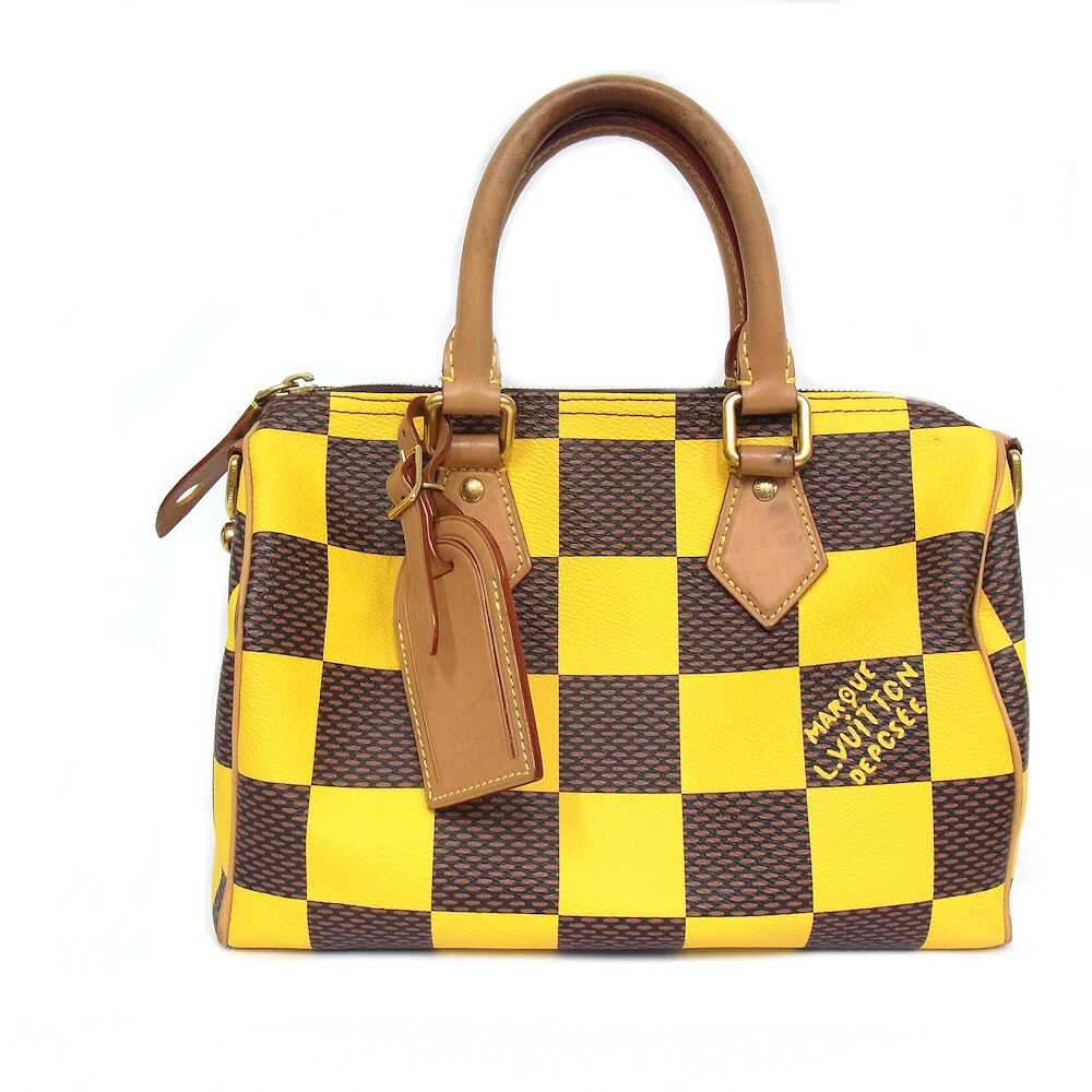 ルイヴィトン LOUIS VUITTON ダミエ 受けが良いN40584 スピーディ･バンドリエール 252WAY御徒面子 黄味がかった 黄み 2024春夏ショルダーバッグ ハンドバック【中古品】【度合いB】【良品】 バッグ・小物・ブランド雑貨-バッグ-ショルダーバッグ・メッセンジャーバッグ