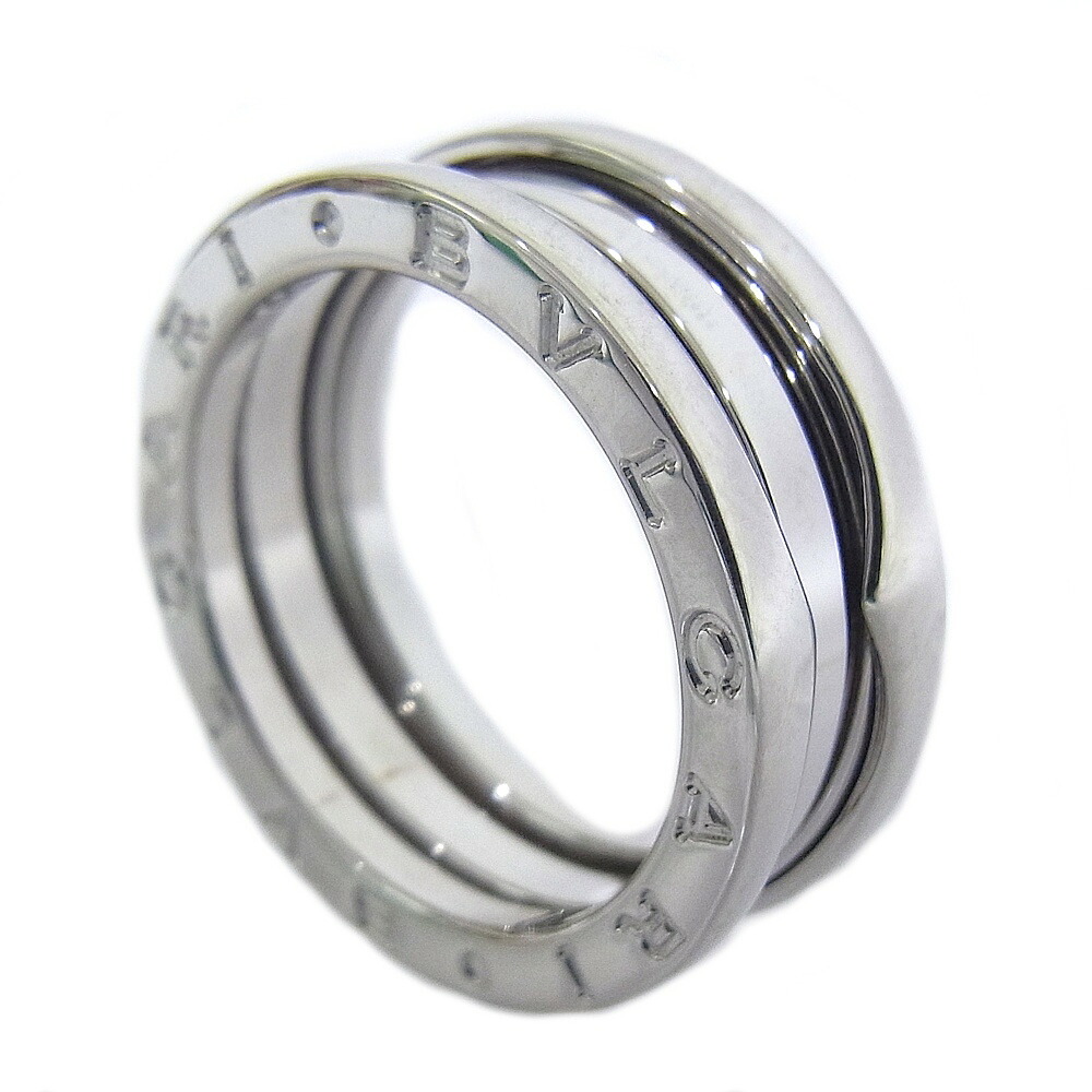 BVLGARI　ブルガリ ビーゼロワン リング Sサイズ B-zero1 750WG 18Kホワイトゴールド 55号　日本サイズ約14.5号 【中古】【程度A+】【極上美品】