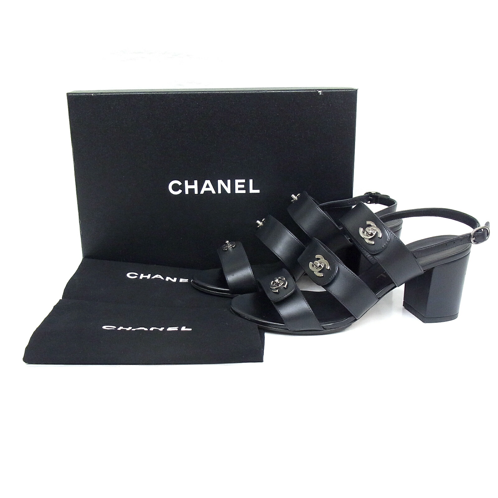 美品　シャネルサンダル　34 Yahoo!オークション -「CHANEL サンダル 34」(女性用) (靴)の