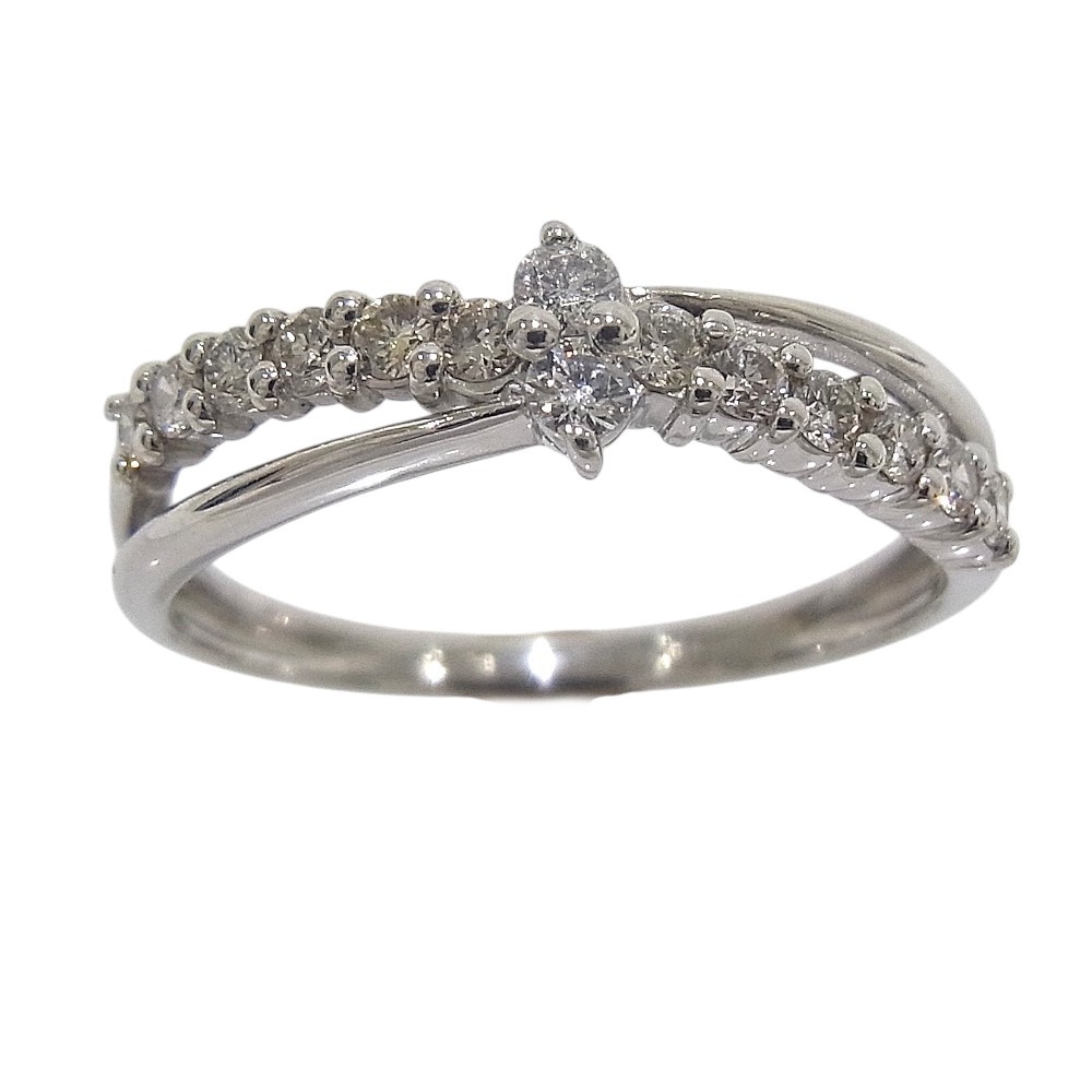 指輪 Pt950 プラチナ ダイヤリング 合計0.30ct 【中古】【程度A】【質屋出品】 【新品仕上げ済み】【ノーブランド】