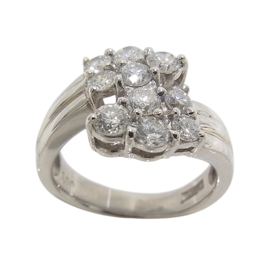 指輪　Pt900　プラチナ　ダイヤリング 合計1.00ct 【中古】【程度A】【質屋出品】 【新品仕上げ済み】【ノーブランド】