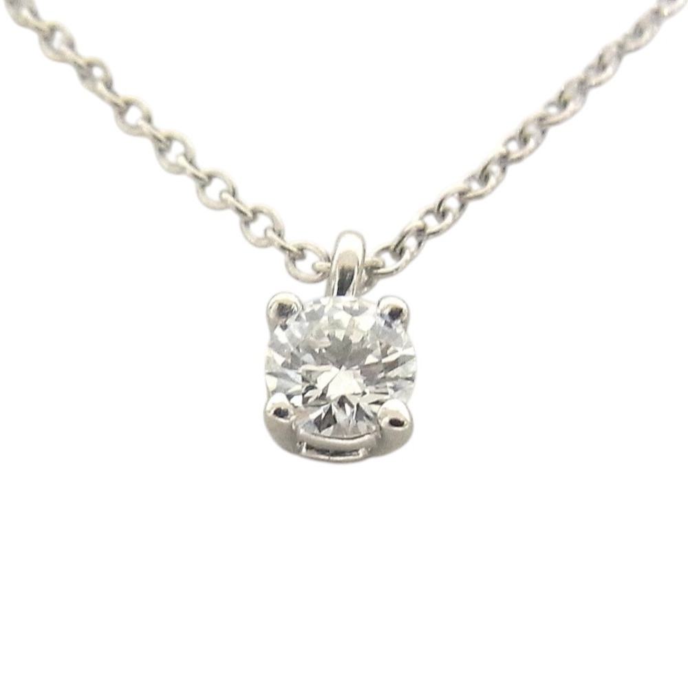 ティファニー　TIFFANY&CO　ネックレス ソリティア　Pt950　プラチナ　ダイヤモンド 【中古】【程度A】【美品】