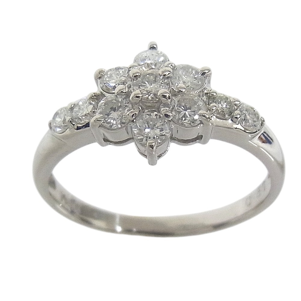 指輪 Pt900 プラチナ ダイヤリング 合計0.50ct【中古】【程度A】【質屋出品】【新品仕上げ済み】【ノーブランド】|ヤギ質店・平塚駅前店
