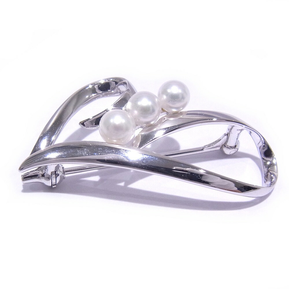 楽天市場】ミキモト パール 真珠 ブローチ シルバー レディース